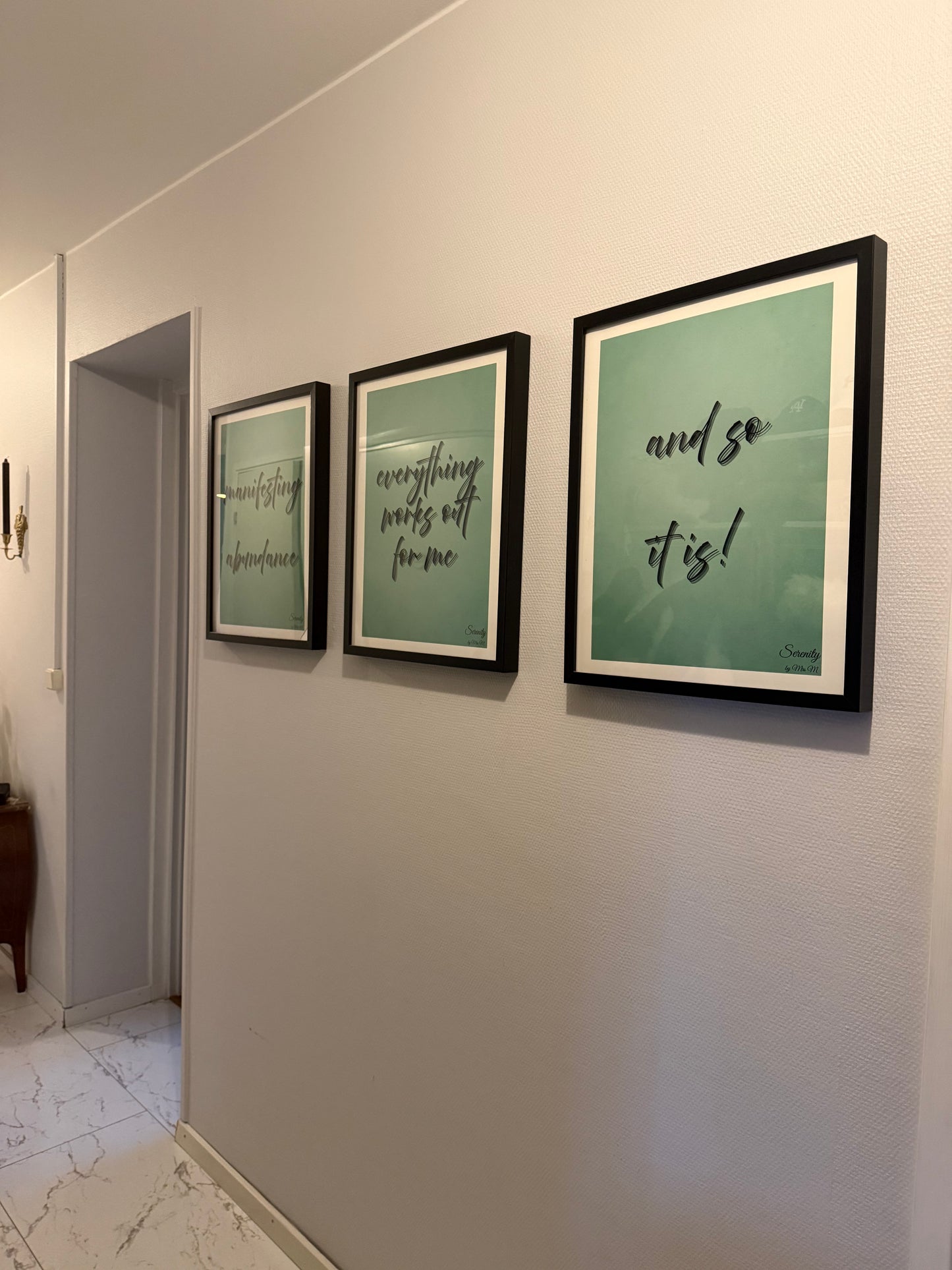 everything works out for me Framed Poster